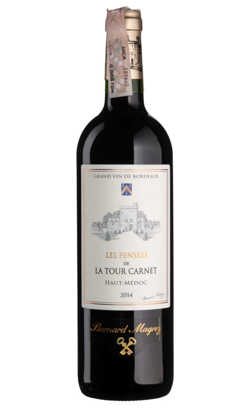 Вино Les Pensees de La Tour Carnet Haut-Medoc 2014
