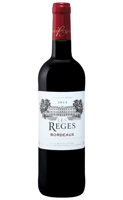Wine Les Reges Bordeaux 2014
