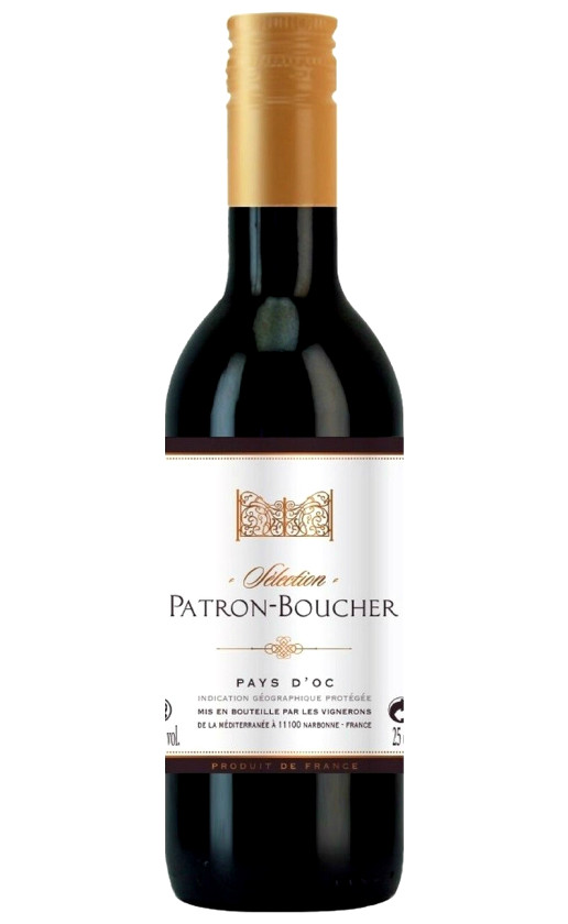 Wine Les Vignerons De La Mediterranee Selection Patron Boucher Rouge Pays Doc 2