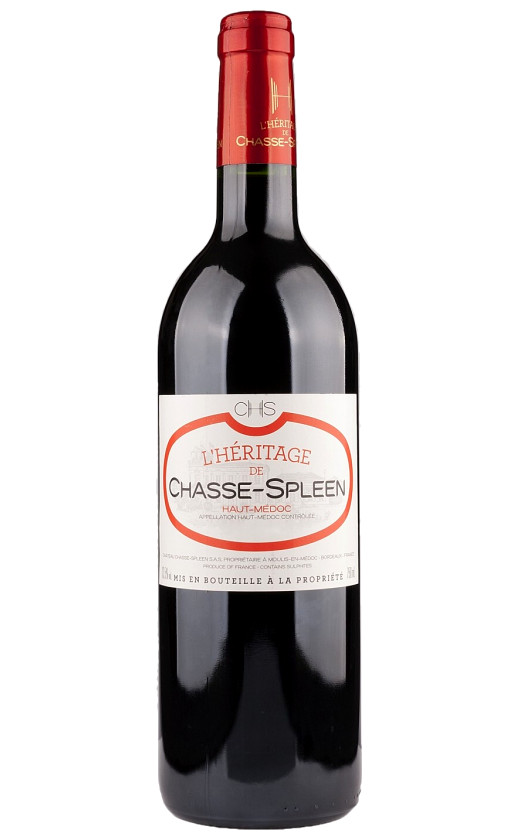 Вино L'Heritage de Chasse-Spleen Haut-Medoc 2015