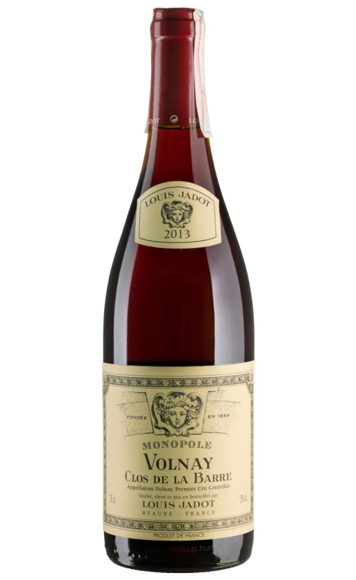 Wine Louis Jadot Volnay Premier Cru Clos De La Barre Monopole 2013