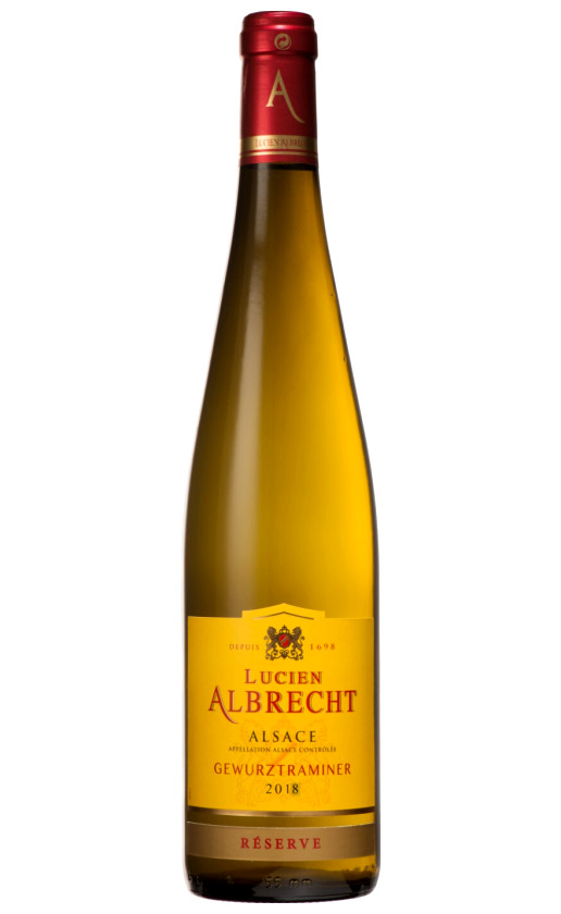 Вино Lucien Albrecht Gewurztraminer Reserve Alsace 2018