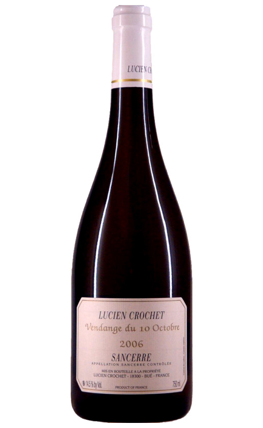 Wine Lucien Crochet Vendange Du 10 Octobre Sancerre 2006