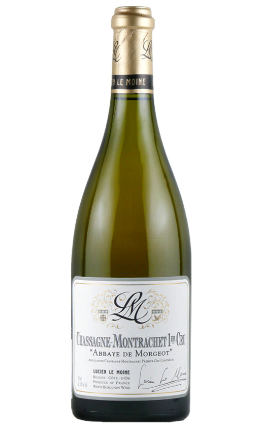 Wine Lucien Le Moine Chassagne Montrachet Premier Cru Abbaye De Morgeot 2013
