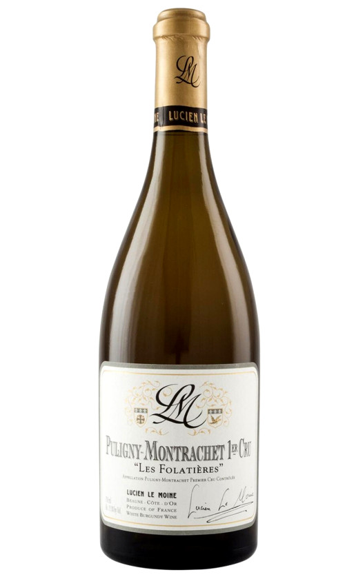 Wine Lucien Le Moine Puligny Montrachet 1 Er Cru Les Folatieres 2012