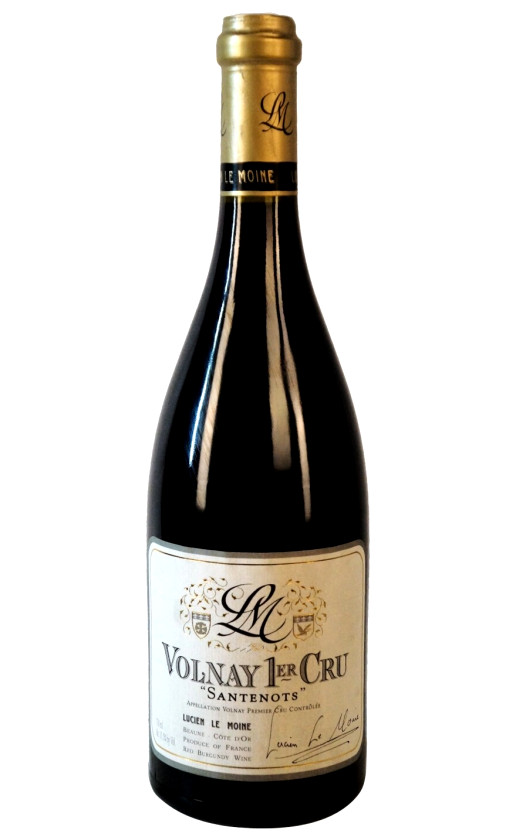 Вино Lucien Le Moine Volnay Premier Cru Santenots 2012