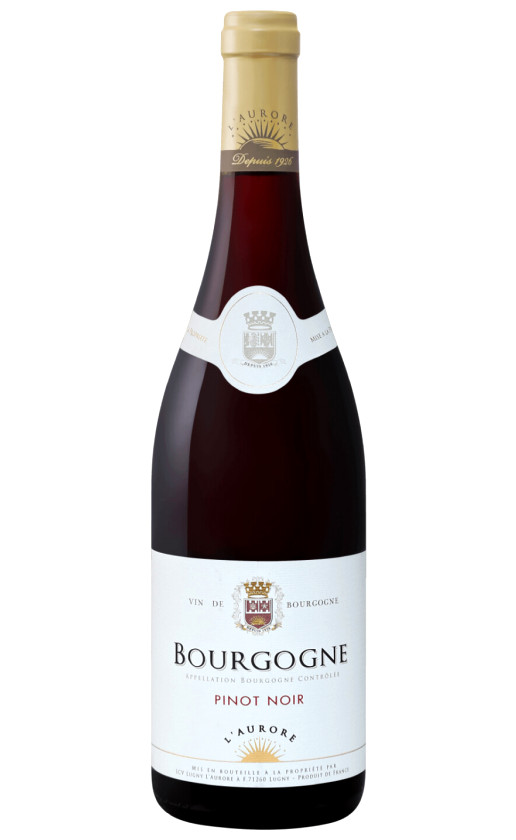 Вино Lugny L'Aurore Bourgogne Pinot Noir 2020
