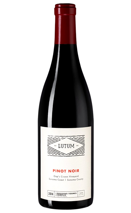 Вино Lutum Gap's Crown Pinot Noir 2014