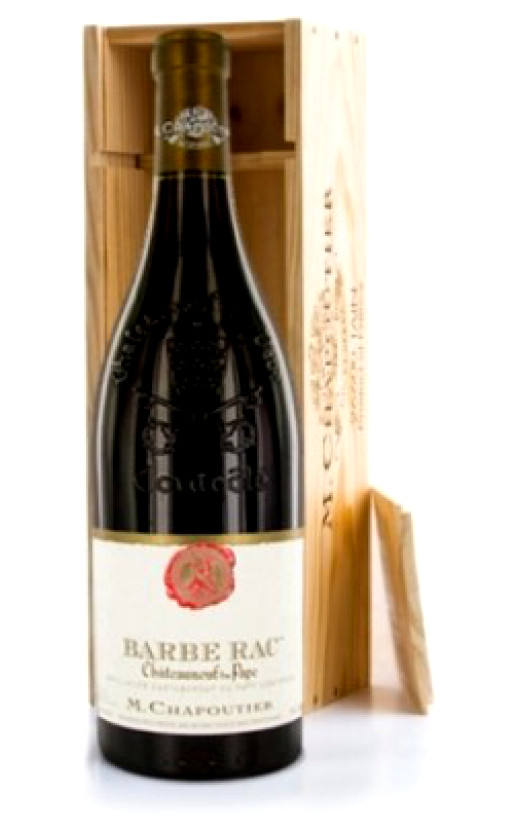 Wine M Chapoutier Chateauneuf Du Pape Barbe Rac 2007 Gift Box