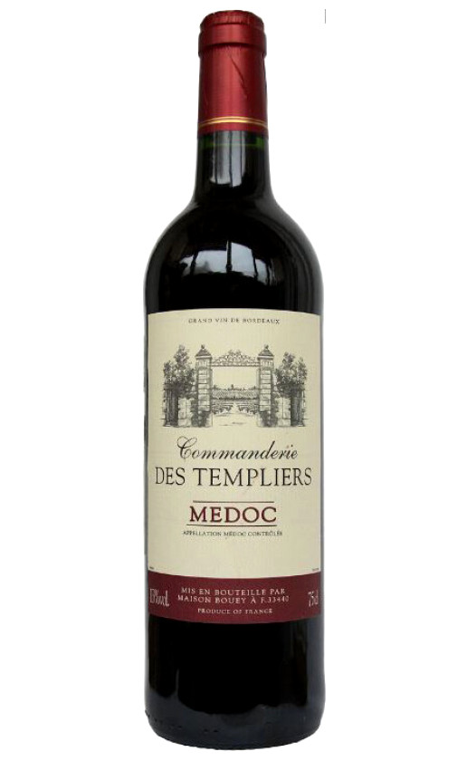 Wine Maison Bouey Commanderie Des Templiers Medoc