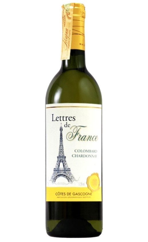 Wine Maison Bouey Lettres De France Colombard Chardonnay Cotes De Gascogne