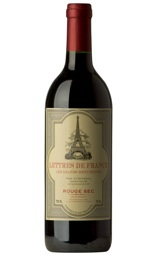 Wine Maison Bouey Lettres De France Rouge Sec