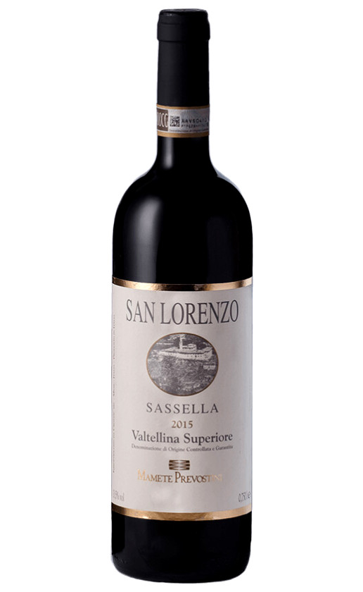 Вино Mamete Prevostini San Lorenzo Valtellina Superiore Sassella 2015
