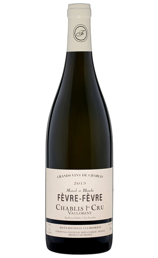 Wine Marcel Et Blanche Fevre Chablis 1Er Cru Vaulorent 2015