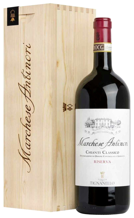 Wine Marchese Antinori Chianti Classico Riserva 2018 Wooden Box