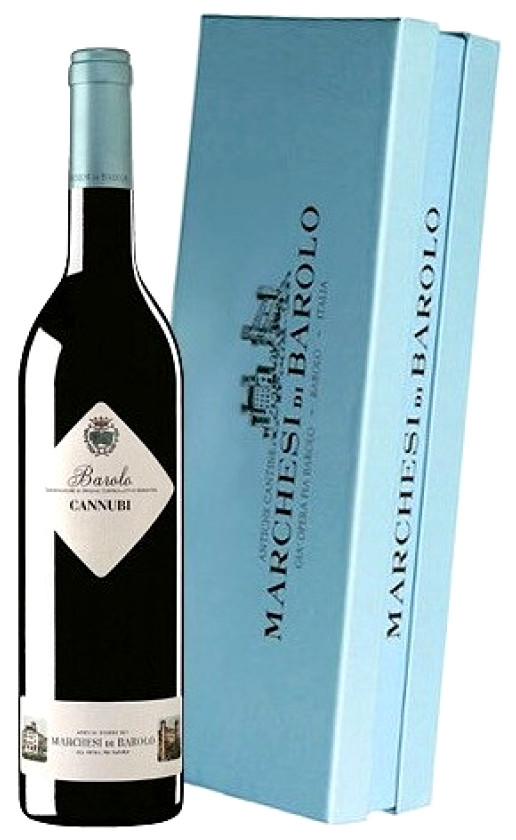 Wine Marchesi Di Barolo Cannubi Barolo 2014 Gift Box