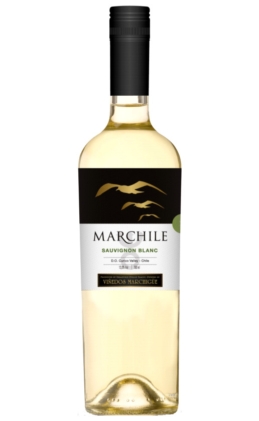 Wine Marchile Sauvignon Blanc Semi Sweet Curico Valley