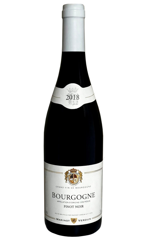 Wine Marinot Verdun Bourgogne Pinot Noir 2018