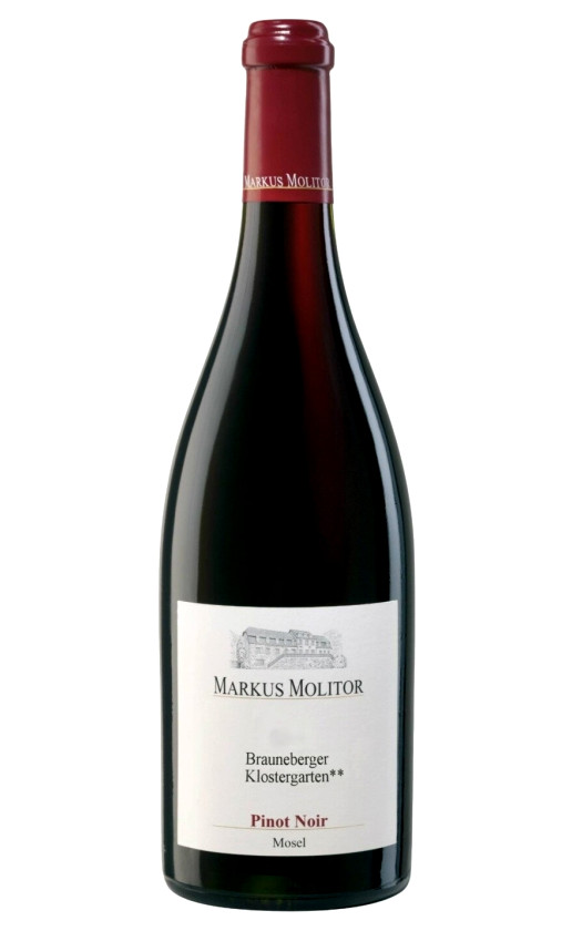 Вино Markus Molitor Pinot Noir Brauneberger Klostergarten** 2016