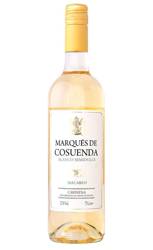 Wine Marques De Cosuenda Blanco Semidulce Carinena
