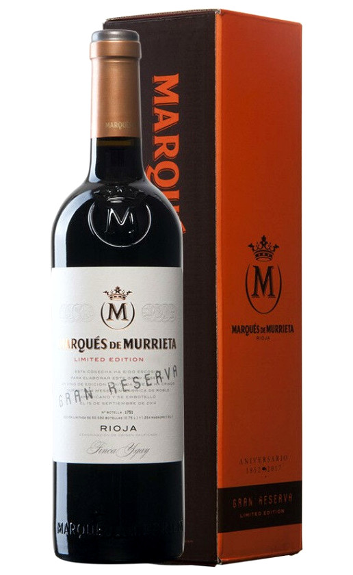 Вино Marques de Murrieta Gran Reserva 2012 gift box