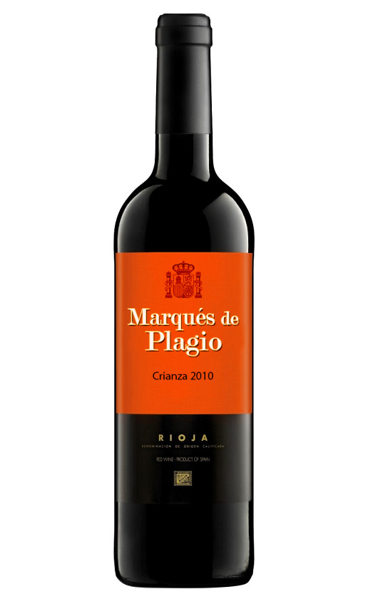 Wine Marques De Plagio Crianza Rioja 2010