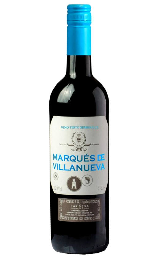 Wine Marques De Villanueva Tinto Semidulce Carinena