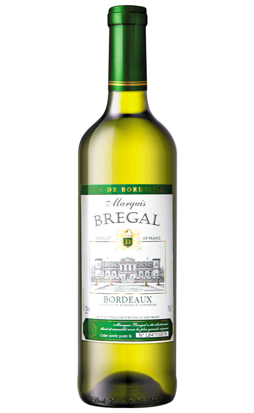 Вино Marquis Bregal Bordeaux Blanc