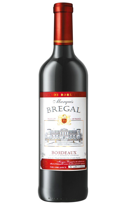 Wine Marquis Bregal Bordeaux Rouge
