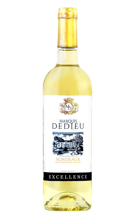 Wine Marquis Dedieu Blanc Moelleux Bordeaux 2016