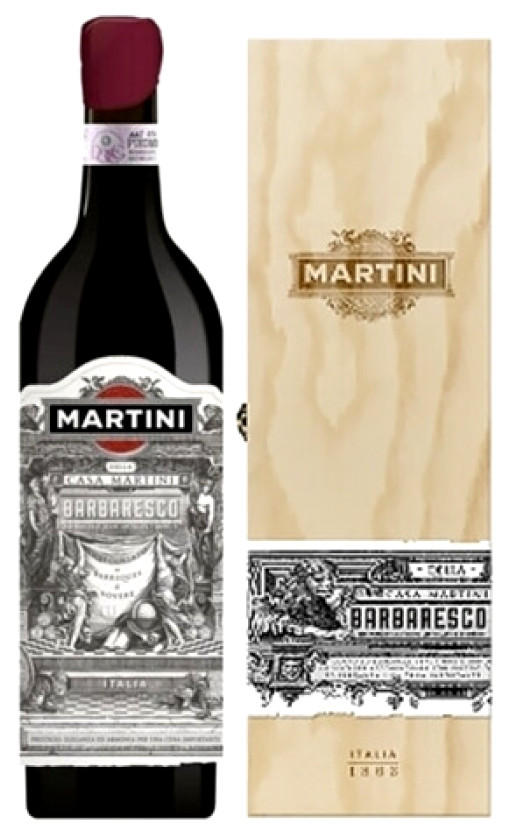 Wine Martini Barbaresco Wooden Box