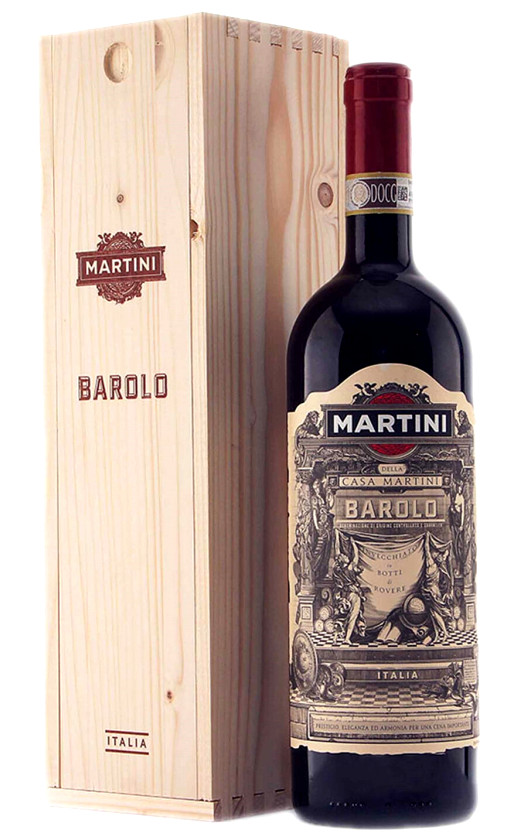 Вино Martini Barolo wooden box