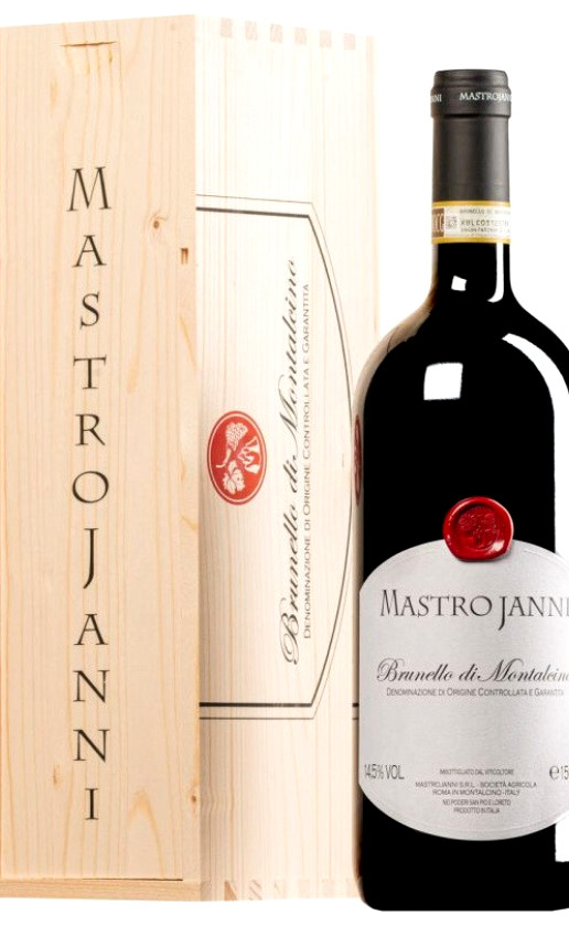 Вино Mastrojanni Brunello di Montalcino 2015 wooden box