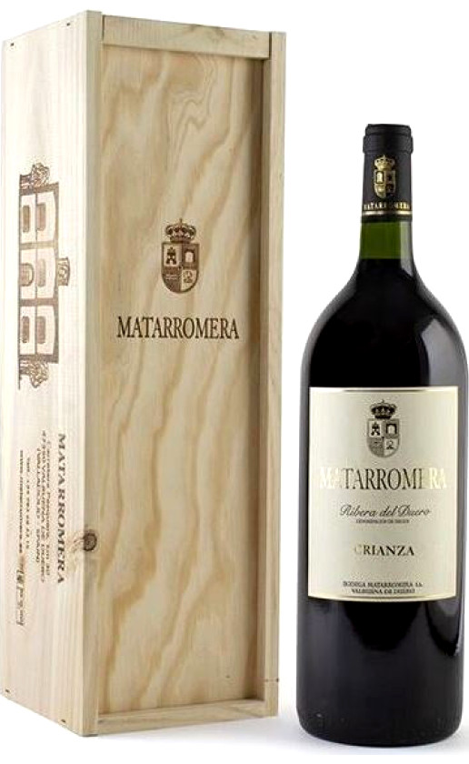 Вино Matarromera Crianza Ribera del Duero 2017 wooden box
