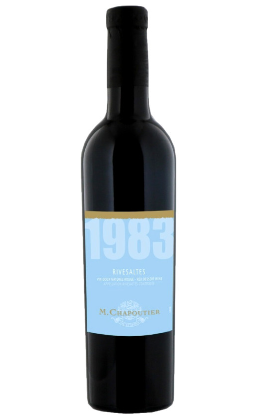 Wine Mchapoutier Rivesaltes 1983