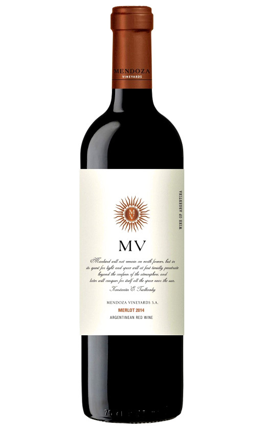 Wine Mendoza Vineyards Merlot 2014
