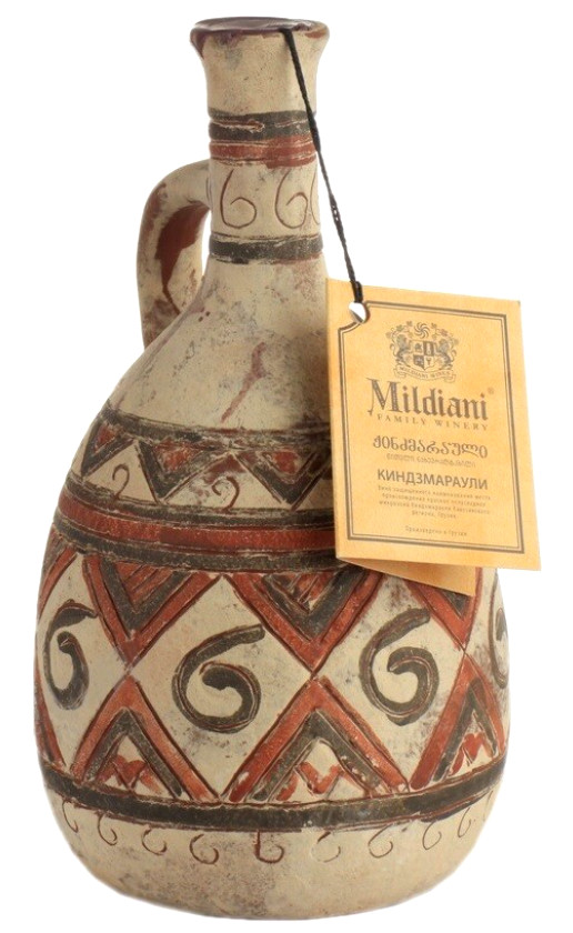 Wine Mildiani Kindzmarauli Ceramic Bottle Levan
