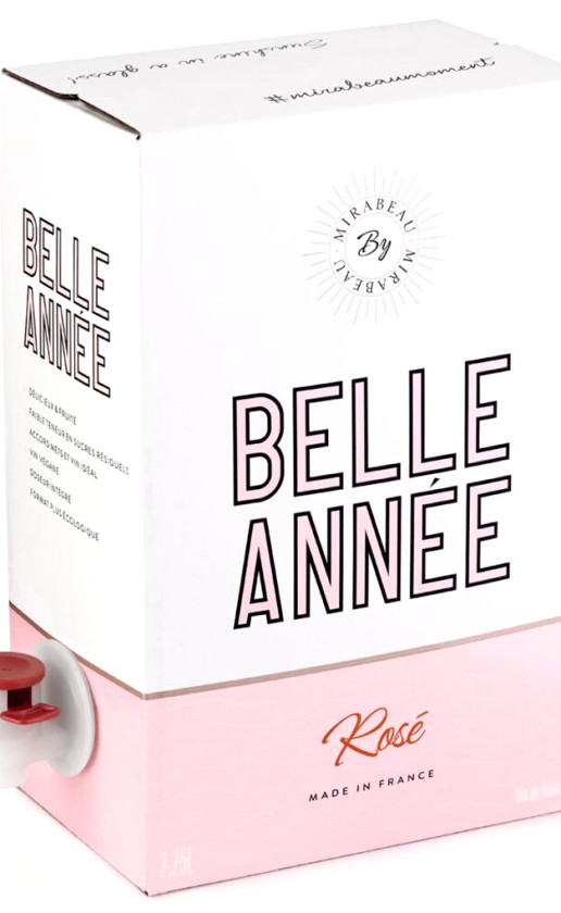 Wine Mirabeau Belle Annee Rose 2020 Bag In Box