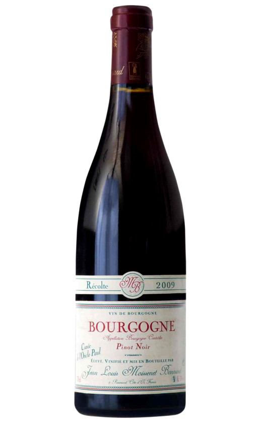 Wine Moissenet Bonnard Bourgogne Cuvee De Loncle Paul 2009