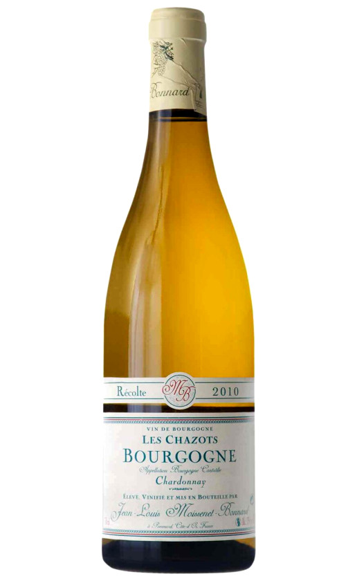 Wine Moissenet Bonnard Bourgogne Les Chazots 2010