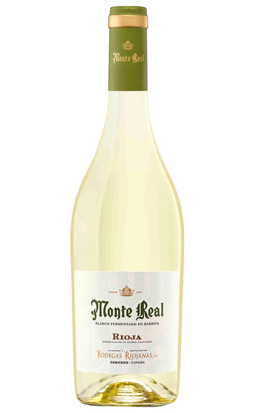 Wine Monte Real Blanco Fermentado En Barrica Rioja 2020