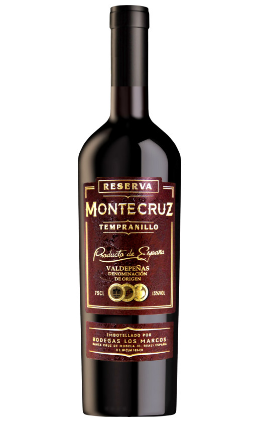 Wine Montecruz Reserva Valdepenas