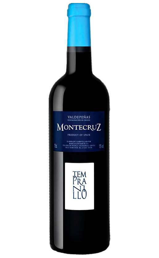 Wine Montecruz Tempranillo Valdepenas