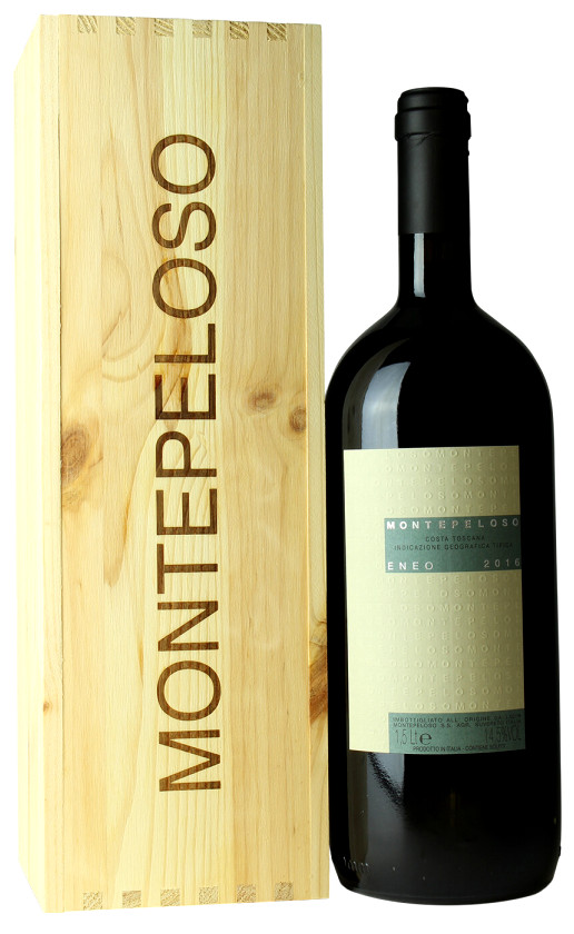 Wine Montepeloso Eneo Costa Toscana 2016 Wooden Box