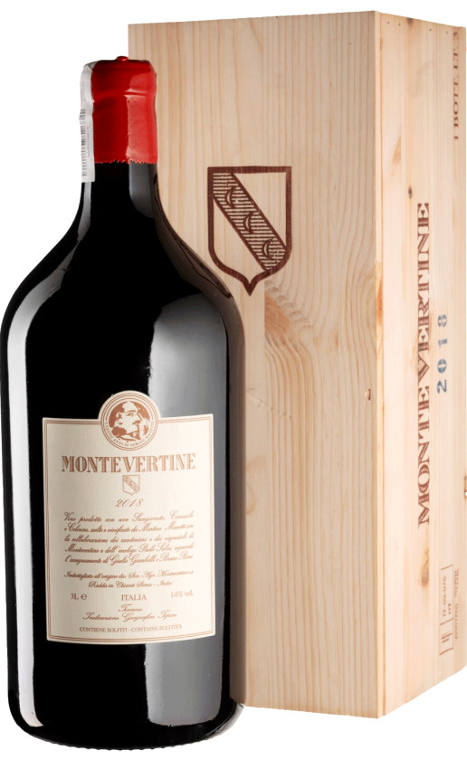 Wine Montevertine Toscana 2018 Wooden Box