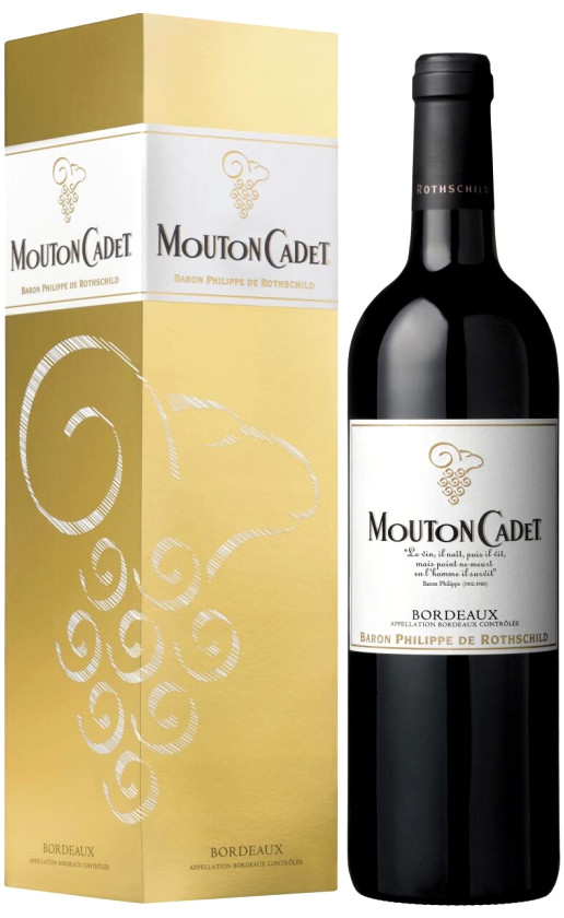 Вино Mouton Cadet Bordeaux Rouge 2012 gift box