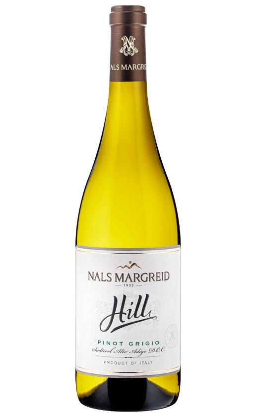 Wine Nals Margreid Hill Pinot Grigio Sudtirol Alto Adige 2019