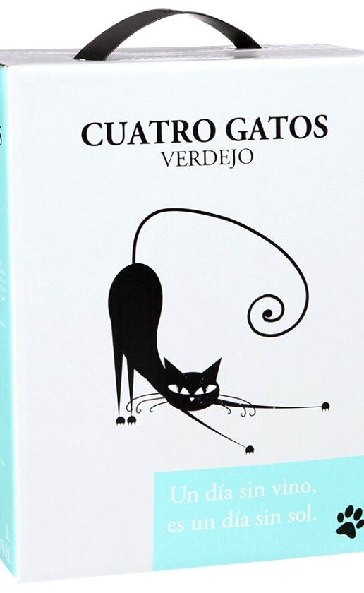 Вино Navarro Lopez Cuatro Gatos Verdejo Blanco Seco bag-in-box