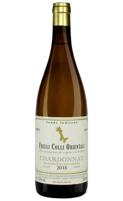 Вино Nec-Otium Monopolio SanNicola Chardonnay Friuli Colli Orientali 2018