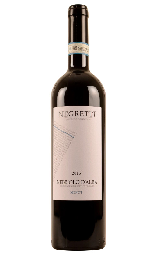 Wine Negretti Minot Nebbiolo Dalba 2015